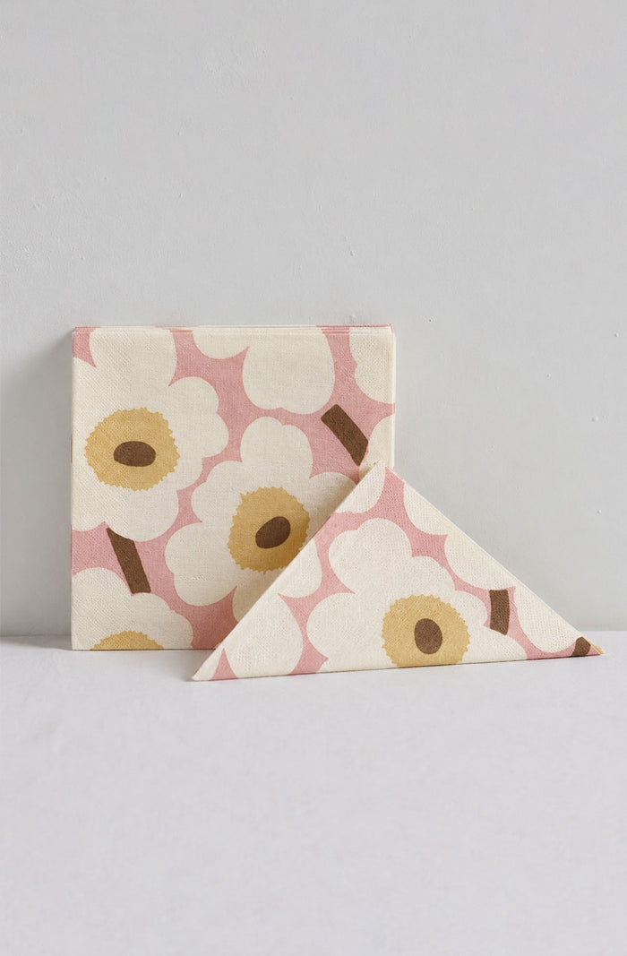Marimekko Unikko Rose Cream Napkin Set