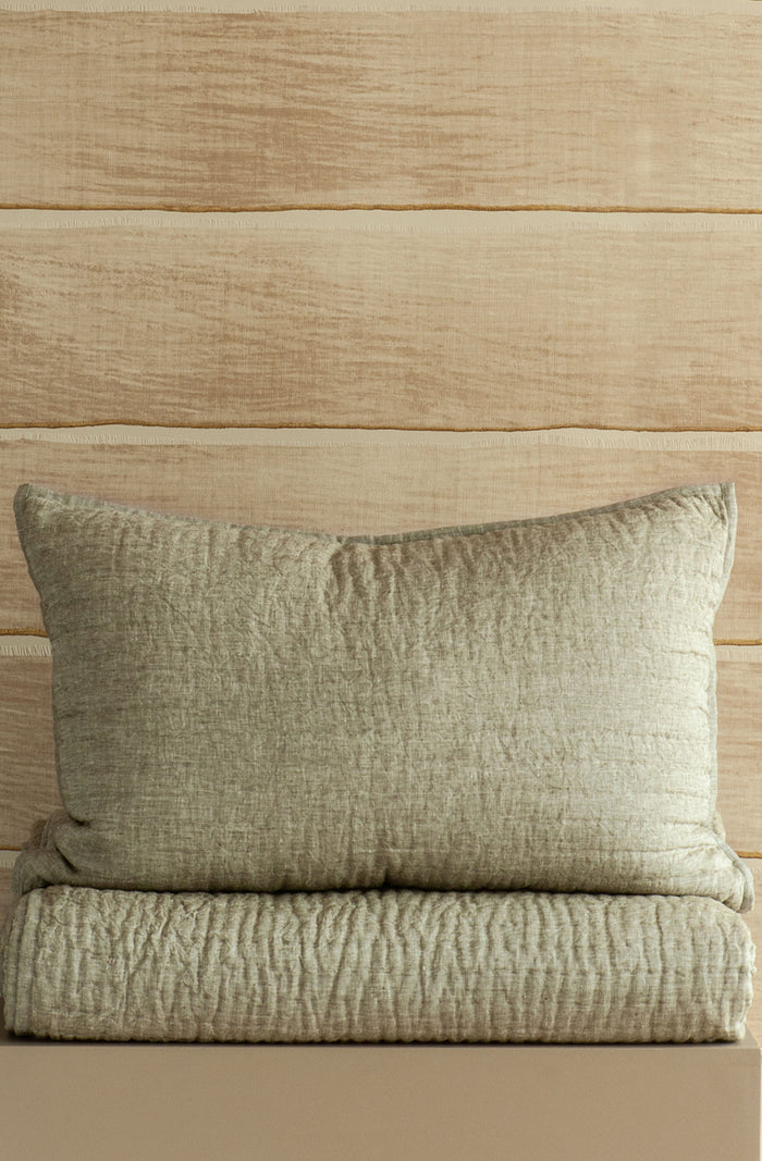 Misaka Light Moss Pillowsham Pair