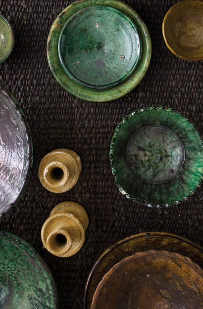 Moroccan Mustard Candle Holder - Small