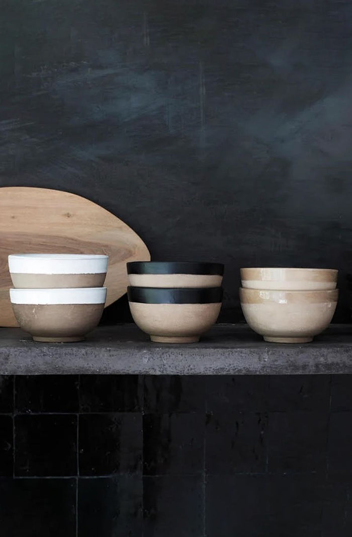 Moroccan Clay Bowl - Black