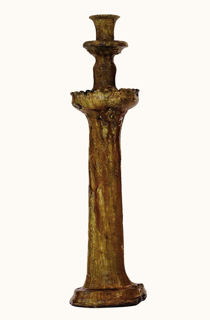 Moroccan Mustard Candle Holder - Large