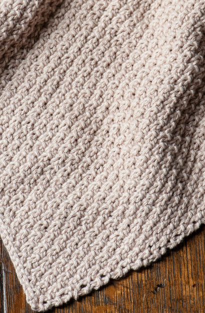 Knitted Washcloth Pattern - Moss Stitch