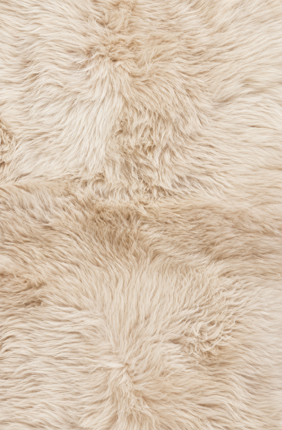 New Zealand Long Wool Sheepskin Rug - Linen - 2 Sheepskins