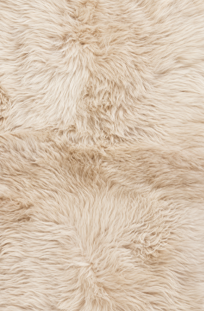New Zealand Long Wool Sheepskin Rug - Linen - 2 Sheepskins