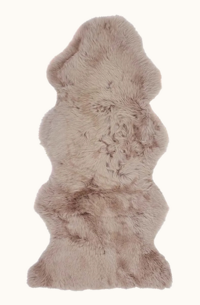 New Zealand Long Wool Sheepskin Rug  - Dove - 1.5 Sheepskins