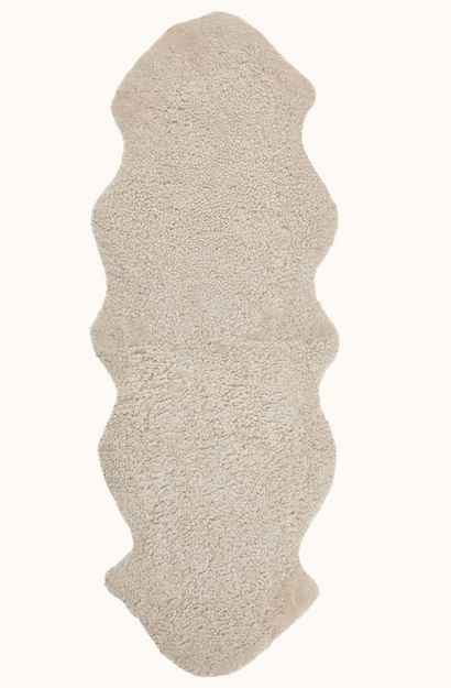 New Zealand Short Curly Wool Sheepskin Rug - Rearl - 2 Sheepskins