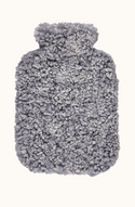 New Zealand Short Wool Hot Water Bottle - Light Grey
