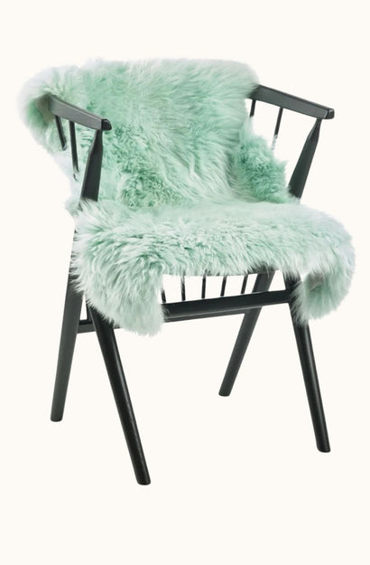New Zealand Long Wool Sheepskin Rug - Mint