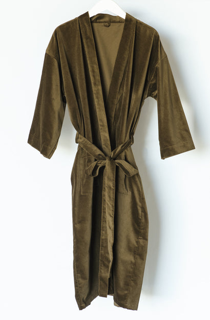 Nokori Deep Moss Housecoat