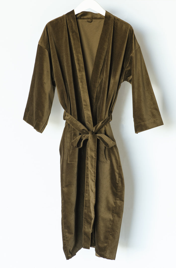 Nokori Deep Moss Housecoat