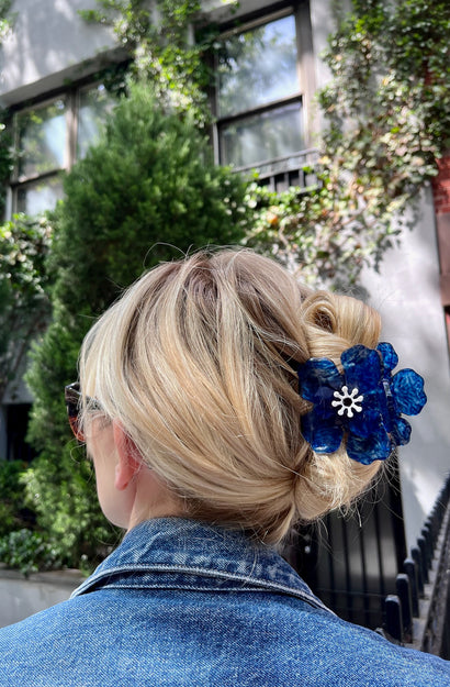 Claw Clip - Origami Anemone Flower