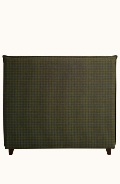 Orlare Deep Moss Plaid Headboard