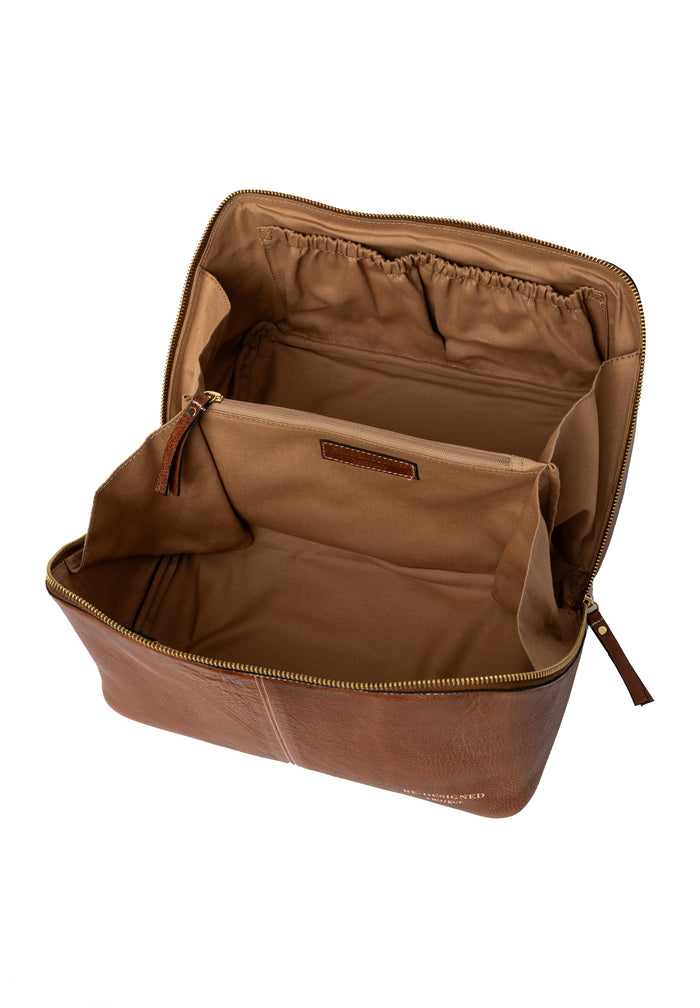 Project 10 Knitting Bag - Walnut/Gold