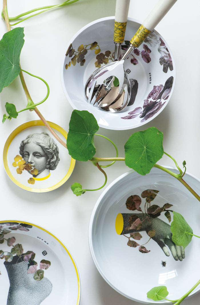 Salad Servers - Ochre/Ivory