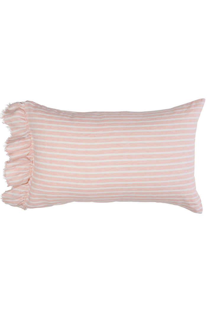 Pesca Stripe Ruffle Pillowcase - Set of 2