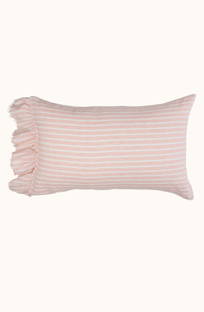 Pesca Stripe Ruffle Pillowcase - Set of 2