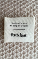 PetiteKnit 'Made With Love' Label