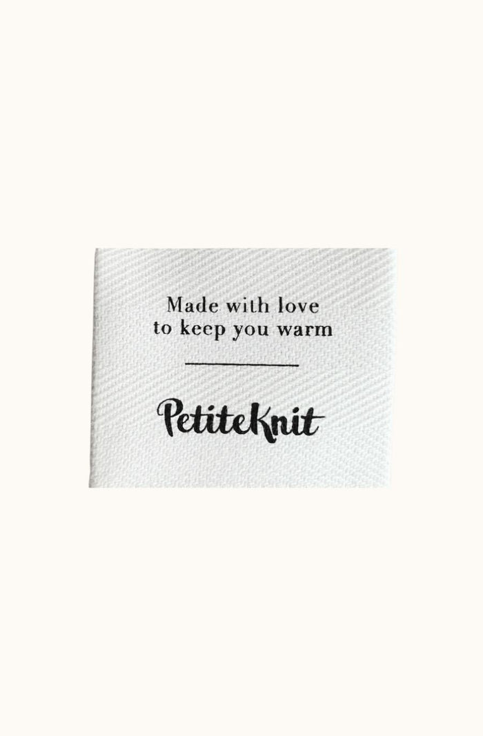 PetiteKnit 'Made With Love' Label