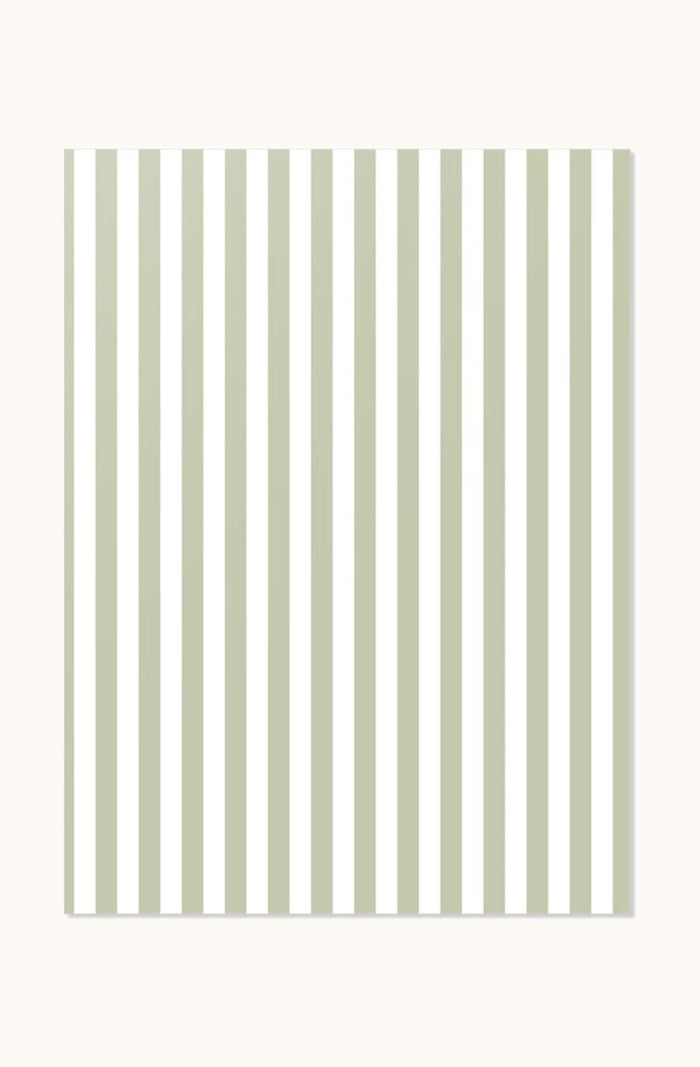 Petite Notebook - Sage Stripe