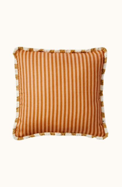 Pinstripe Nutmeg Cushion