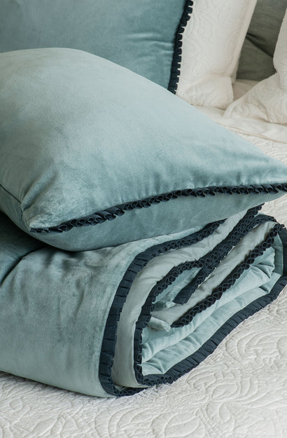 Plissado Duck Egg Cushion