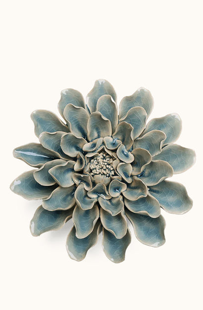 Ceramic Flower - Powder Blue Aphrodite Dahlia