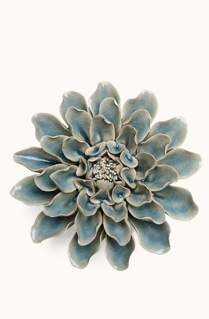 Ceramic Flower - Powder Blue Aphrodite Dahlia