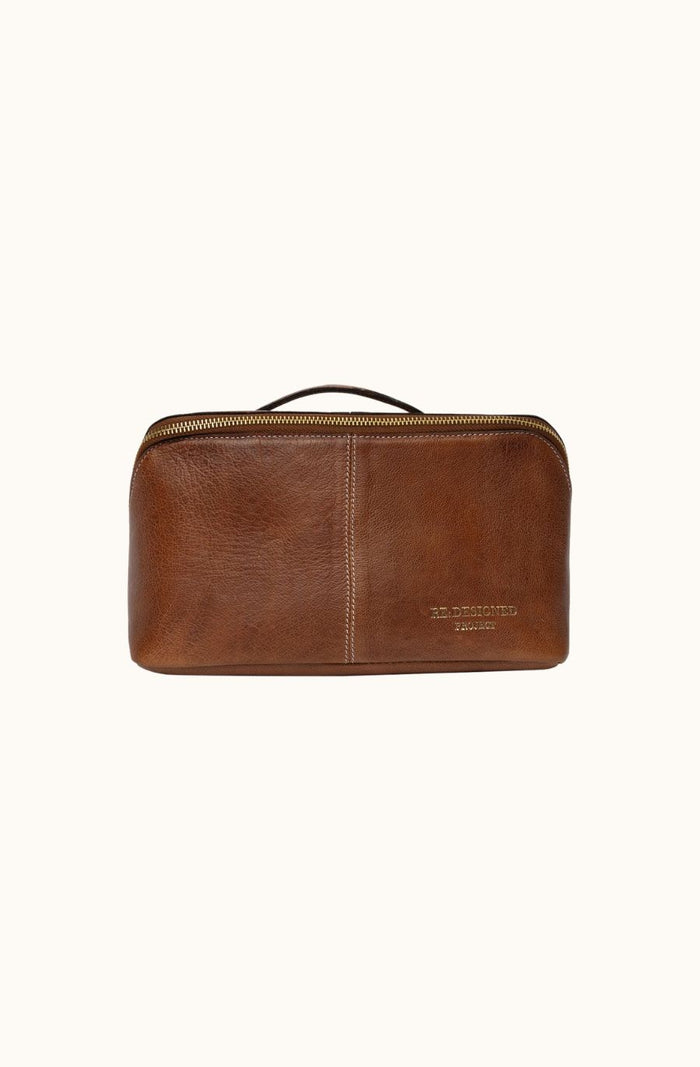 Project 9 Knitting Bag - Walnut/Gold