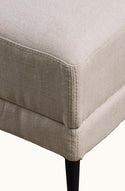 Renzo Natural Linen Ottoman
