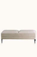 Renzo Natural Linen Ottoman