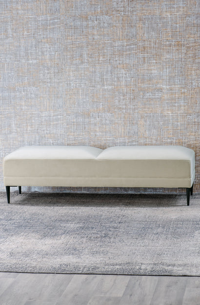 Renzo Parchment Ottoman