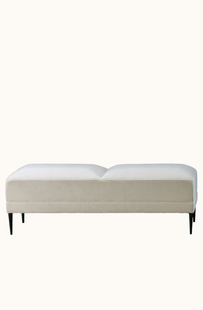 Renzo Parchment Ottoman