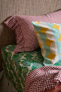 Mulberry Gingham Ruffle Pillowcase - Set of 2