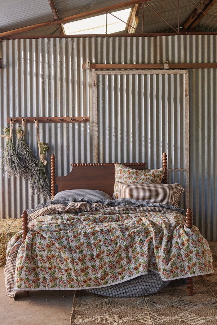 Gumnut Gingham Ruffle Pillowcase - Set of 2