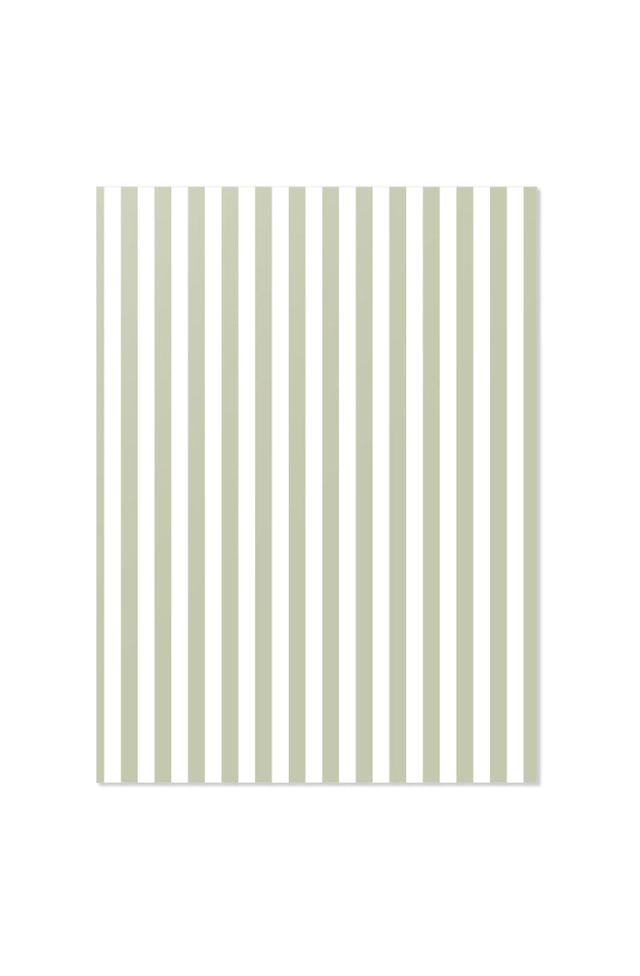 Petite Notebook - Sage Stripe