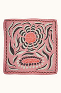 Silk Scarf - Forget-Me-Not Rose - Square