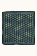 Silk Scarf - Natasha Marine - Square