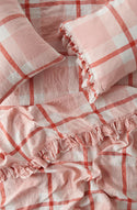 Floss Check Ruffle Pillowcase - Set of 2