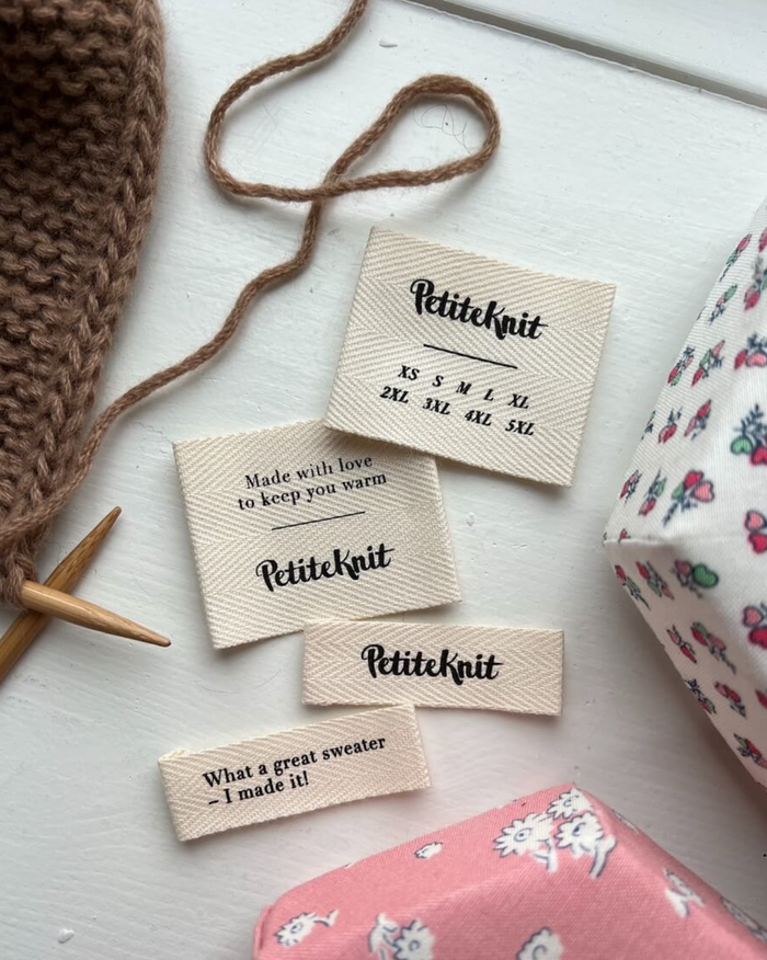 PetiteKnit 'Made With Love' Label