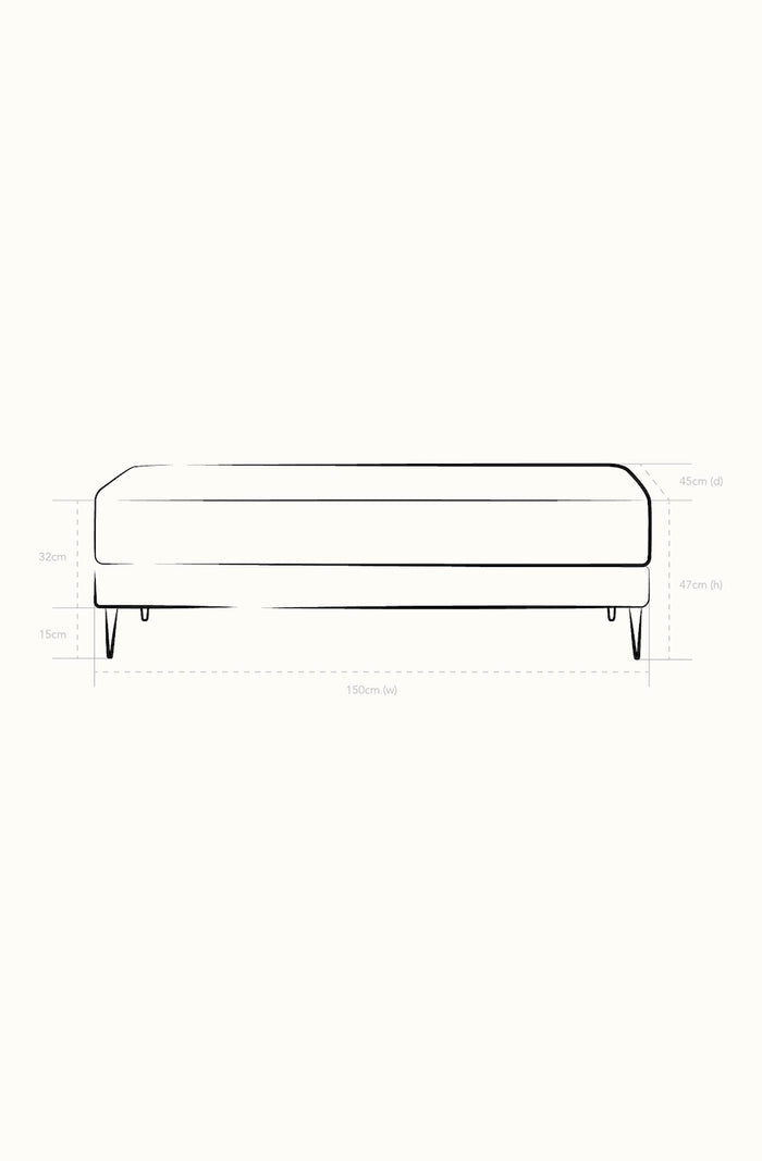 Semplice Blank Ottoman