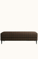 Semplice Cinderwood Plaid Ottoman