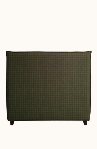 Orlare Deep Moss Plaid Headboard