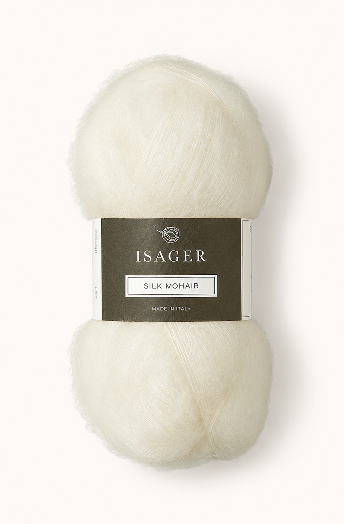 Silk Mohair Eco White E0