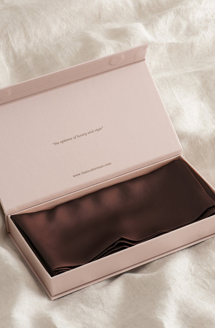 Silk Pillowcase Chocolate