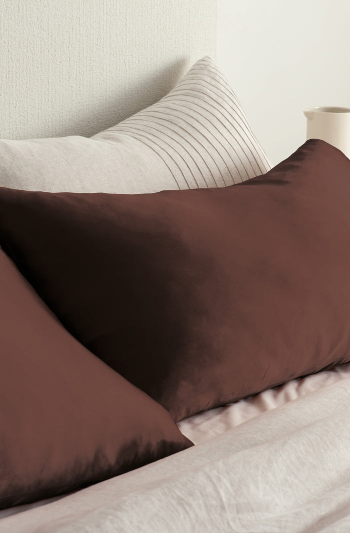 Silk Pillowcase Chocolate