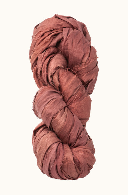 Silk Sari Ribbon - Rose