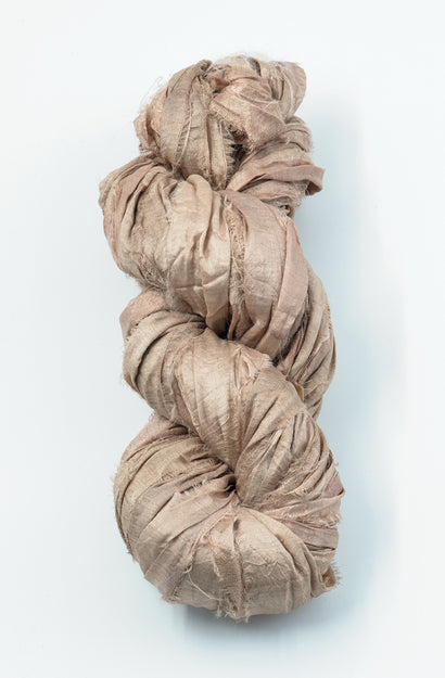 Silk Sari Ribbon - Blush