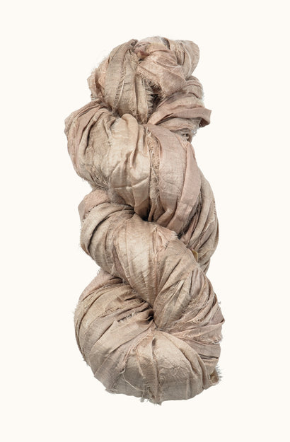 Silk Sari Ribbon - Blush