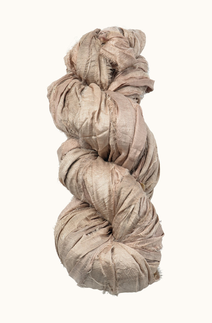 Silk Sari Ribbon - Blush