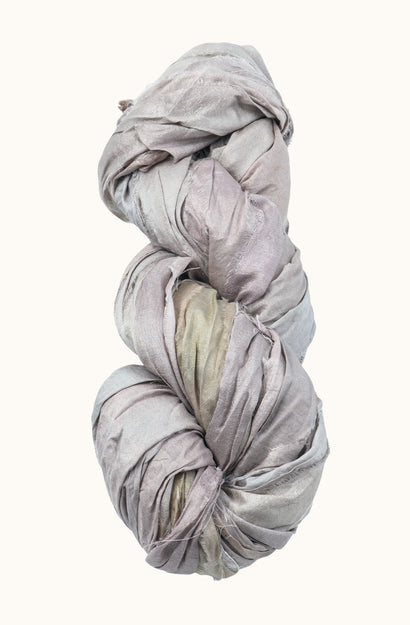 Silk Sari Ribbon - Dusky Mauve